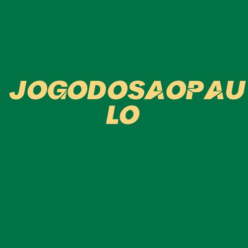 Logo da JOGODOSAOPAULO